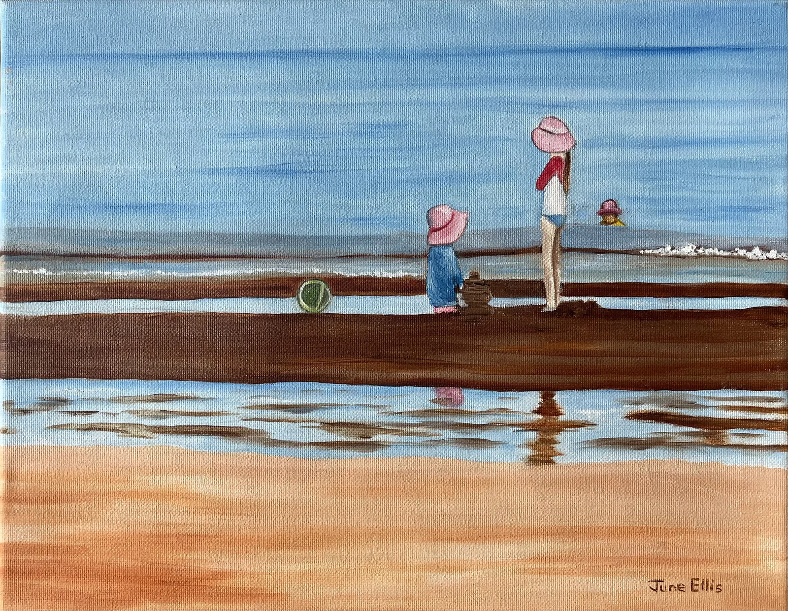 Beach Treasures, fine art print by PEI artist June Ellis